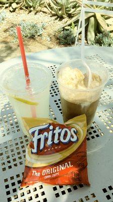 Root Beer Float and Lemonade