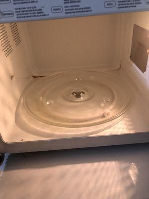 disgusting microwave in room