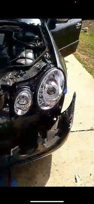 After headlight restoration