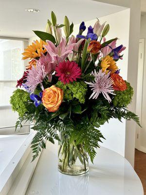 Beautiful arrangement with vibrant colors