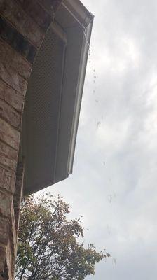 Gutter not functioning as it should