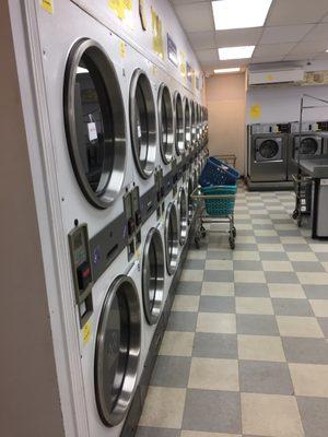 A number of large capacity dryers