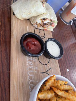 BBQ chicken wrap