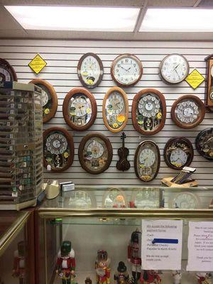 We sell and service all types of wall clocks.