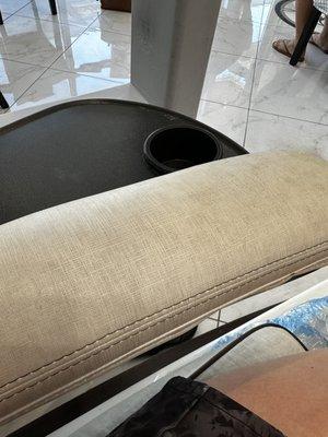 Dirty pedicure chairs