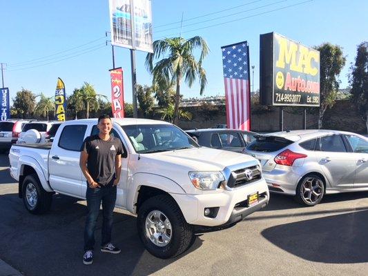 Congrats Jonathan on your new Tacoma!!