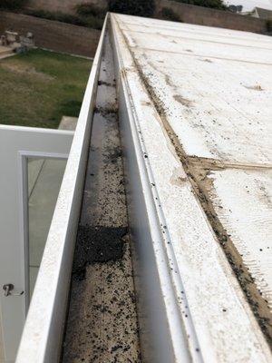 Standing water in gutter