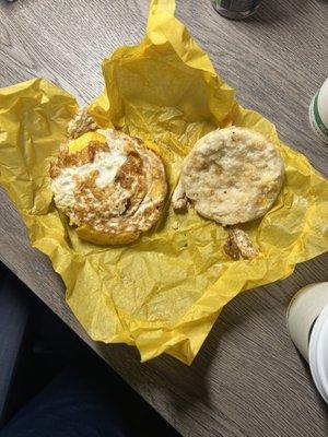 Supposed to be an egg and cheese biscuit.