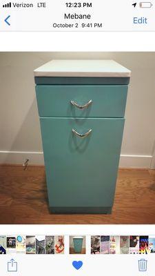 Enamel ware kitchen cubby. not a scratch on a thing.