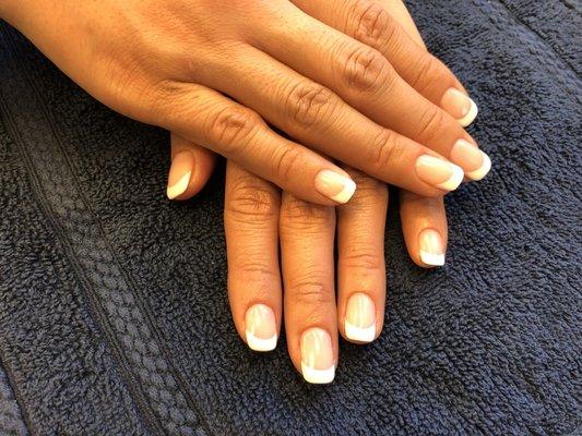 French gel manicure by Young