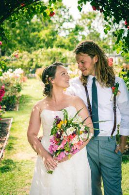 My wedding photos look amazing! Thanks for doing my hair and makeup Monica!