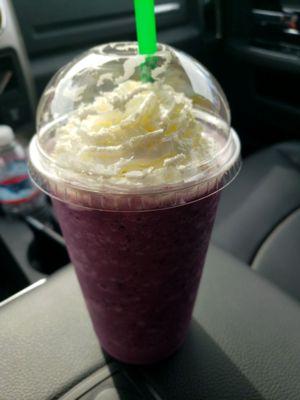 Fresh huckleberry smoothie!