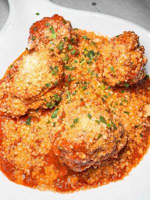 Meatballs - listed as a side but we love them as an appetizer