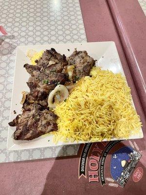 Lamb Chops with Rice