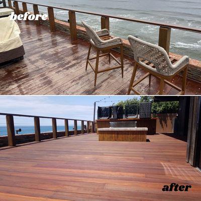 Before & After: deck in Solana Beach, CA