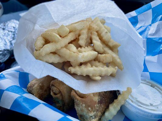 Fries and fried gyros