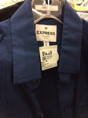 $15 for a used Express shirt??? This would be $5 at the DI.