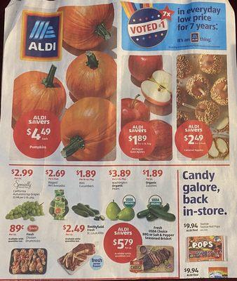 Weekly ad, Sept 25-Oct 1, 2024.