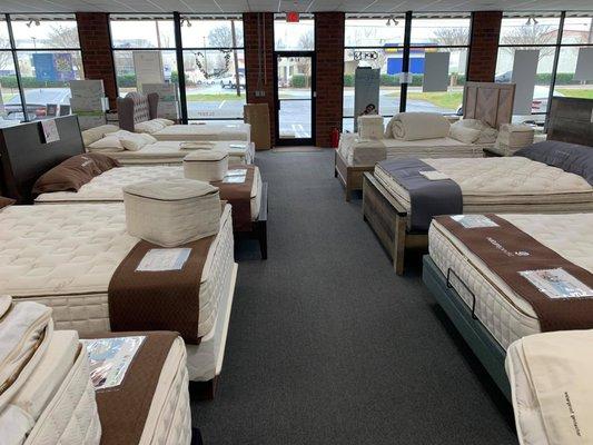 We have several brands of organic mattresses to choose from.