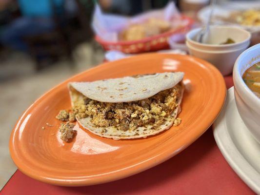 Chorizo Egg Taco