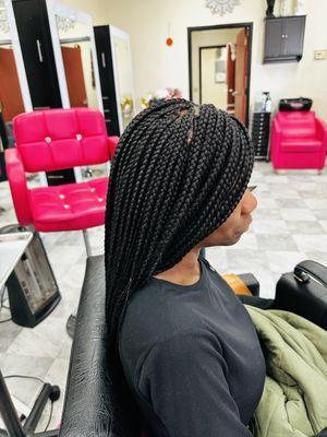 Single box braids