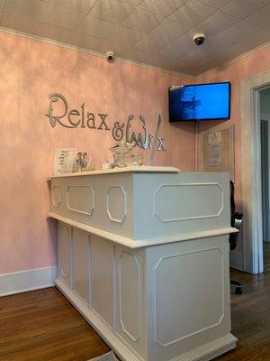 Front reception desk