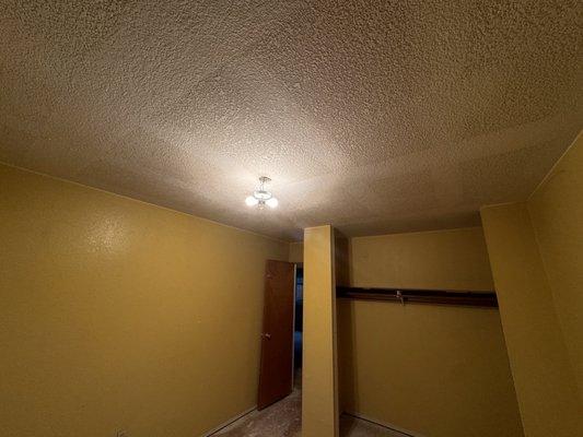 Popcorn asbestos ceiling removed properly and prefectures and ready to paint