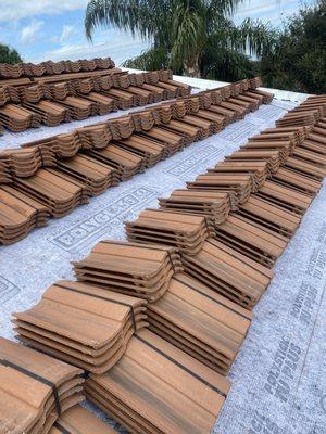 New tile roof