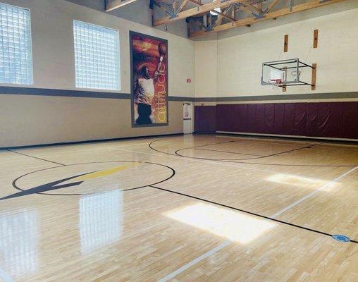 Basketball Court Newly polished floors