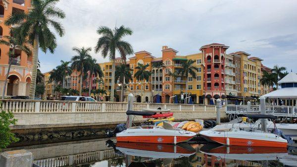 Bayfront shops and residences