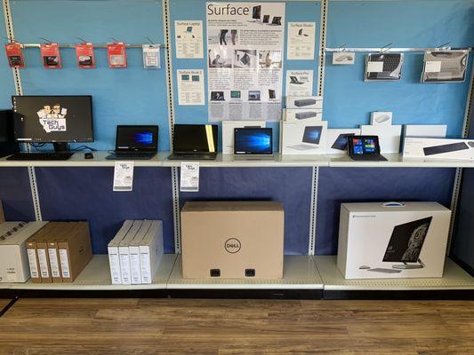 Microsoft Surface, Dell and HP computers, new computers!