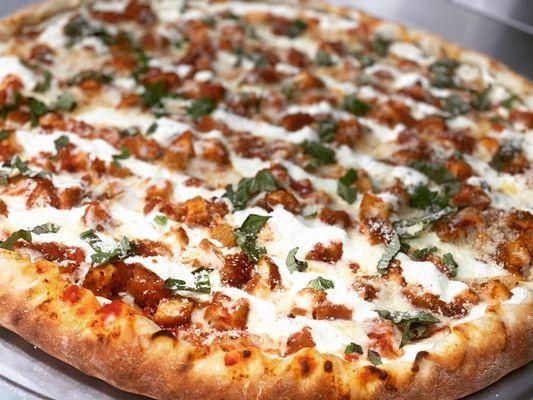 Chicken parm pizza