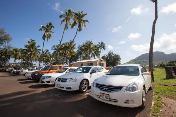 Just a couple of our beautiful rental cars that you can rent for your entire vacation here on Kauai!