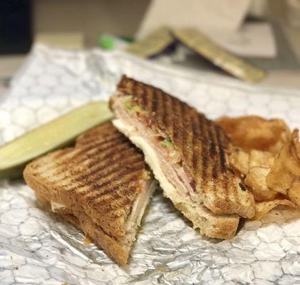 Turkey Club Panini is tasty. Will definitely have it again after I try the rest of the menu. Great lunch spot that isn't over priced.