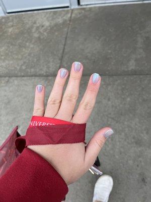 chrome nails (hailey bieber nails)