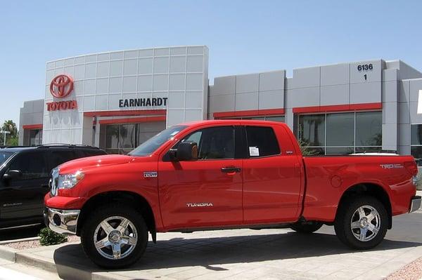 New Tundra pickup at Earnhardt Toyota on the US60 at Superstition Springs Blvd.