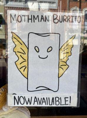 Moth man burrito