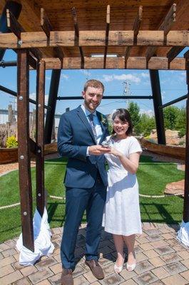 Silvermoon vintage 1960s linen dress (with custom sash) and custom veil