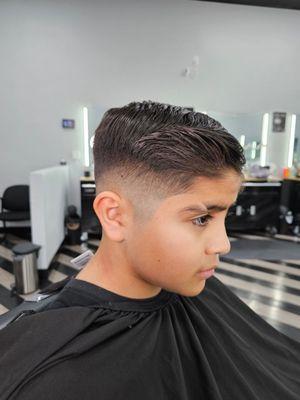 My son fell in love with his hair cut. Thank you!George M.!!!