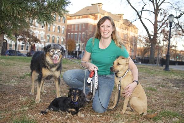 Stuey, Waylon, me and YoYo at Maria Hernandez Park. photo by Susan Alzner