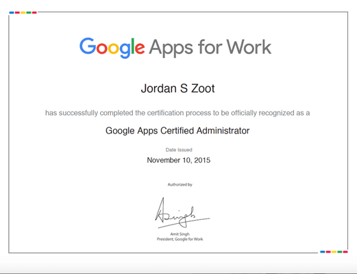 Google Apps Certified Administrator