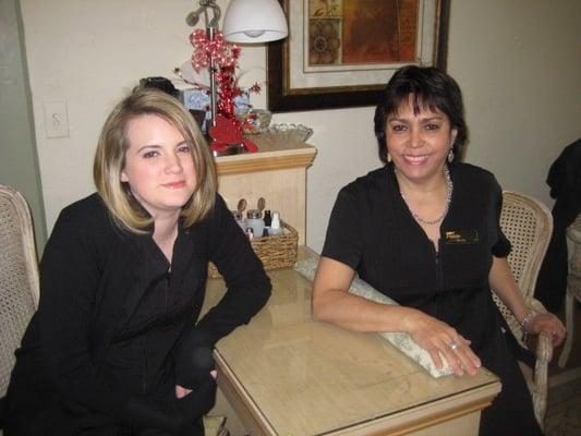 Holly and Hilda two of our Awesome Nail tech's