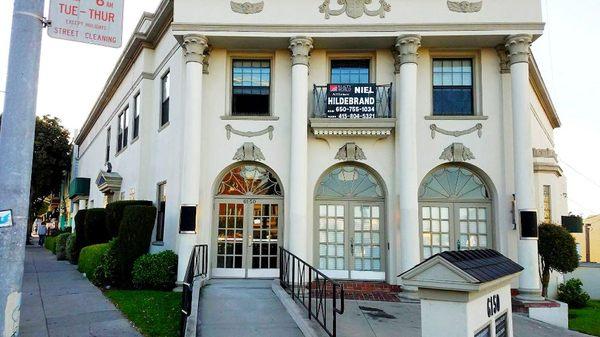 The Graceful Pear Acupuncture clinic is located inside the building. It is the first door on the left after passing the lobby, Suite #106.