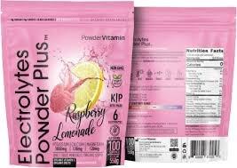 Raspberry Lemonade Electrolytes Powder 100 Servings