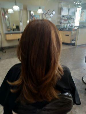 I love the long layered cut...