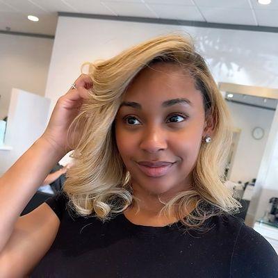 HONEY CREAM BLONDE done by NICKI