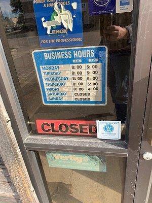 This is the wrong sign for this business.