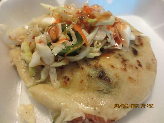 Pupusa ready to eat