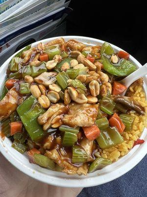 Kung Pao Chicken combination platter