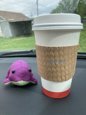 My drink and little frog!